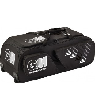 Gunn & Moore 909 (Black/White) Wheelie Cricket Bag 2022 